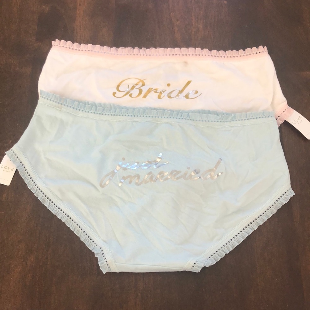 NWT Just married & Bride panties
